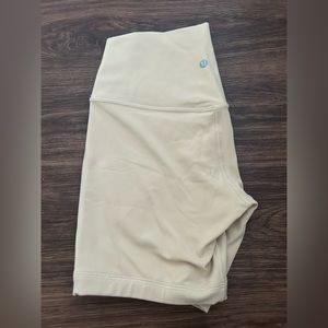 Lululemon 6 inch creamish tan biker shorts!💛